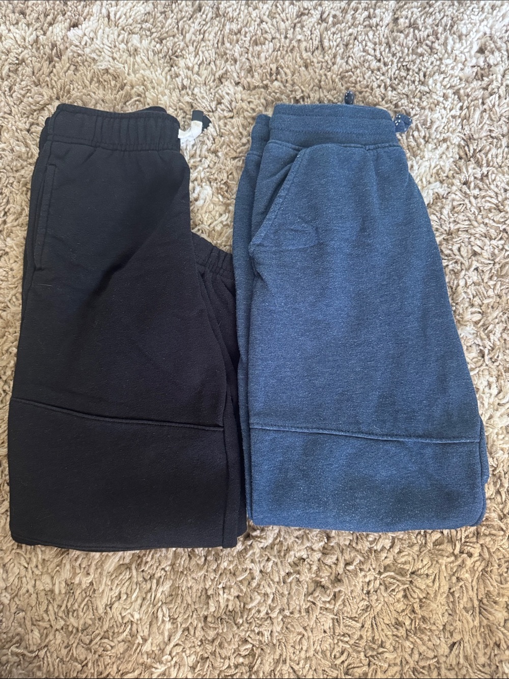 Kids Black and Dark Blue Cozy Sweatpants - 365 Kids and Wonder Nation